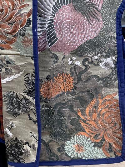 Japanese Ceremonial Brocade Jinbaori Vest Jacket