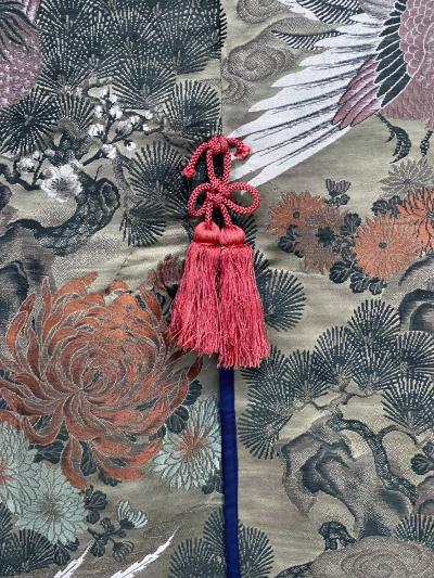 Japanese Ceremonial Brocade Jinbaori Vest Jacket