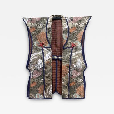 Japanese Ceremonial Brocade Jinbaori Vest Jacket