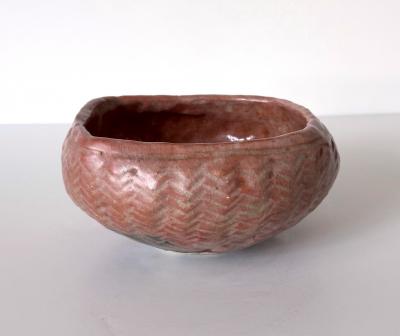 Japanese Chawan with Crescent Mark by Kodai ji Kiln Meiji Period Ex Musuem