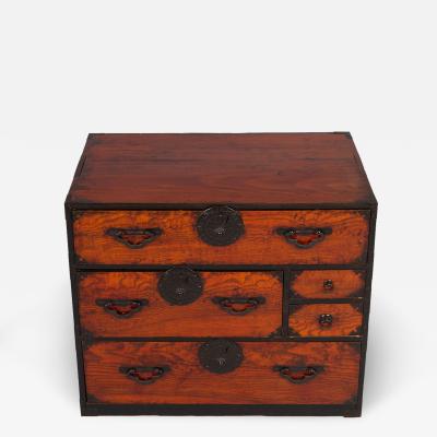 Japanese Elm Tansu Small Chest