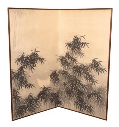 Japanese Four Panel Paper Screen