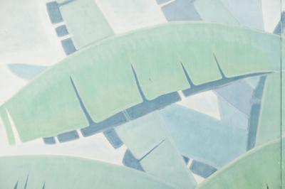 Japanese Four Panel Screen Banana Grove