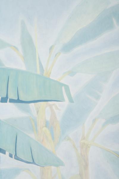 Japanese Four Panel Screen Banana Grove