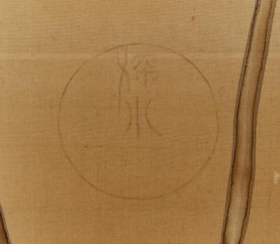 Japanese Four Panel Screen Fishing Boat in the Reeds