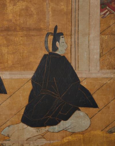 Japanese Four Panel Screen Imperial Household