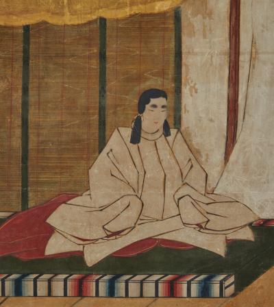 Japanese Four Panel Screen Imperial Household