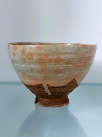 Japanese Glazed Ceramic Gohon Chawan Tea Bowl
