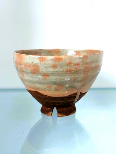 Japanese Glazed Ceramic Gohon Chawan Tea Bowl