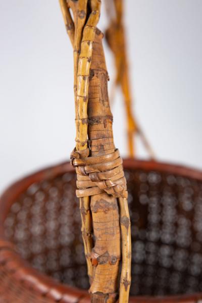 Japanese Ikebana Flower Arranging Basket by Teijo Sai