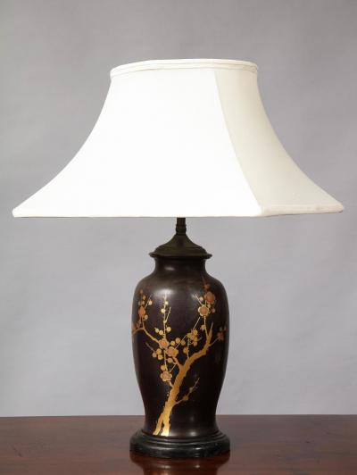 Japanese Inspired Bronze Lamp
