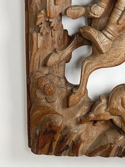 Japanese Keyaki Wood Carving