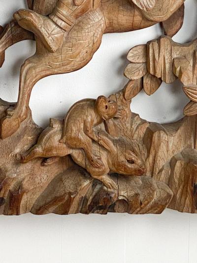 Japanese Keyaki Wood Carving