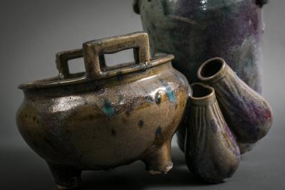 Japanese Kiln Waste Sculpture from Kiumizu Kiln Kyotoware 