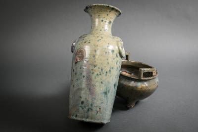 Japanese Kiln Waste Sculpture from Kiumizu Kiln Kyotoware 