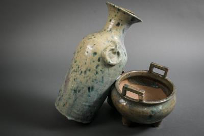 Japanese Kiln Waste Sculpture from Kiumizu Kiln Kyotoware 