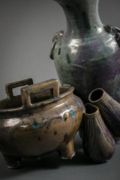 Japanese Kiln Waste Sculpture from Kiumizu Kiln Kyotoware 