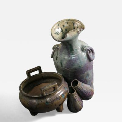 Japanese Kiln Waste Sculpture from Kiumizu Kiln Kyotoware 