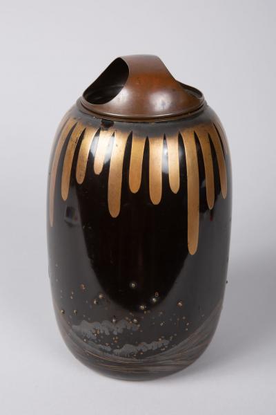 Japanese Lacquer Koro Incense Burner 