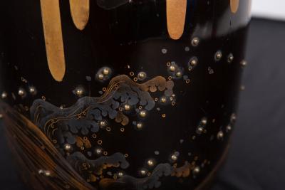 Japanese Lacquer Koro Incense Burner 