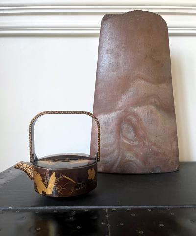 Japanese Lacquer Maki e Sake Ewer Meiji Period