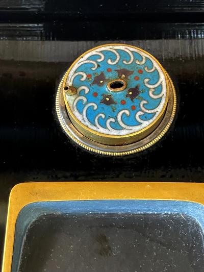 Japanese Lacquer Maki e Tiered Scholar Suzuribako and Ryoshibako