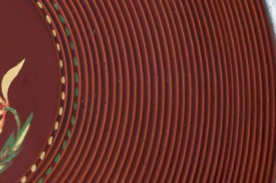 Japanese Lacquer Tray with Intricate Designs