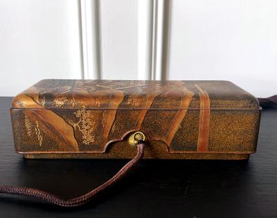 Japanese Lacquered Maki e Fubako Edo Period