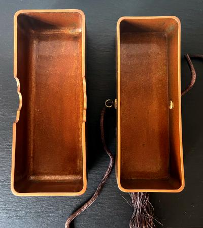 Japanese Lacquered Maki e Fubako Edo Period