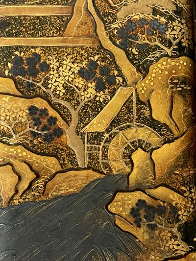 Japanese Lacquered Maki e Fubako Edo Period