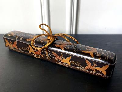 Japanese Lacquered Maki e Fubako in Kodaiji Style