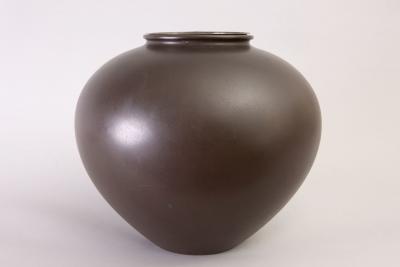 Japanese Large Bronze Vase With Carp Design