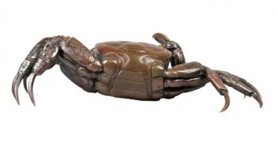 Japanese Meiji Articulated Bronze Crab