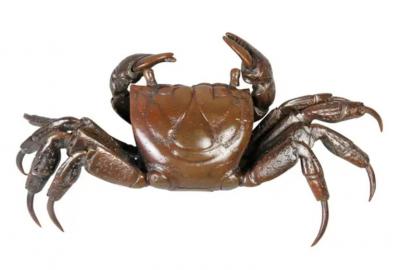Japanese Meiji Articulated Bronze Crab