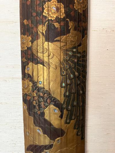 Japanese Meiji Han Koto with Maki e Lacquer Decoration