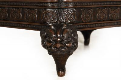 Japanese Meiji Period Bronze Okimono Sculpture of a Samurai 19th century