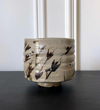 Japanese Mino Ware Oribe Type Chawan Tea Bowl