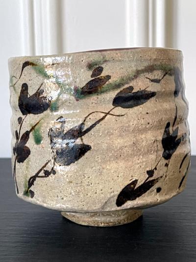 Japanese Mino Ware Oribe Type Chawan Tea Bowl