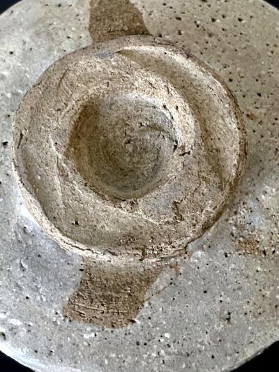 Japanese Mino Ware Oribe Type Chawan Tea Bowl