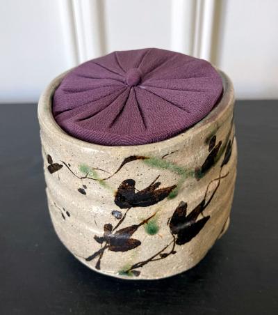 Japanese Mino Ware Oribe Type Chawan Tea Bowl