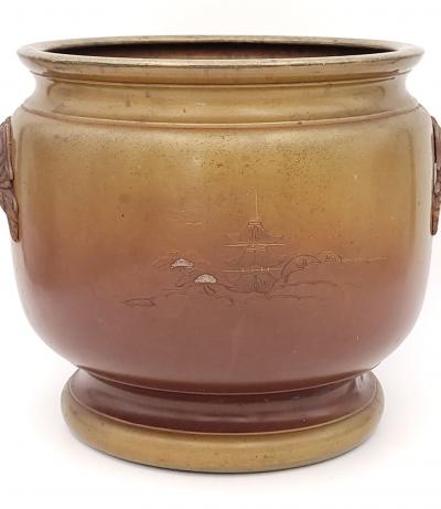 Japanese Mixed Metal Hibachi circa 1900