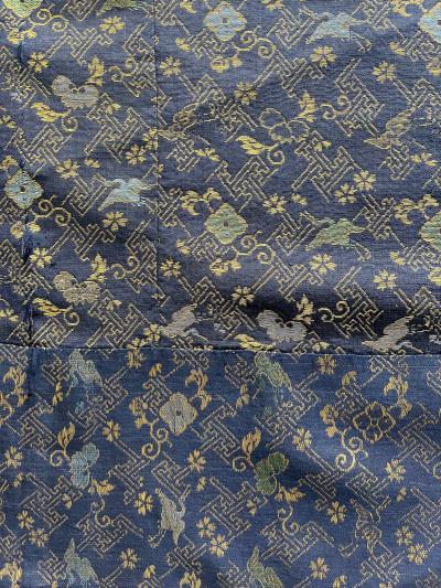 Japanese Monastery Robe Patchwork Kesa with Scription Edo Period