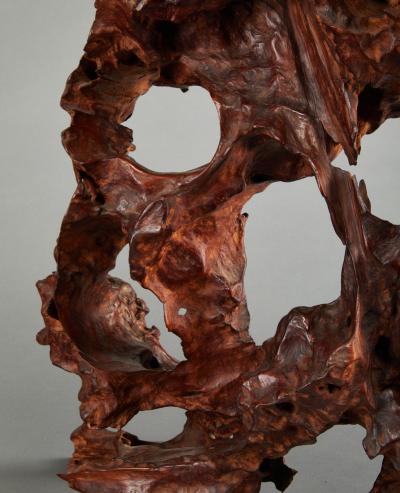 Japanese Natural Wood Free Form Presentation Stand