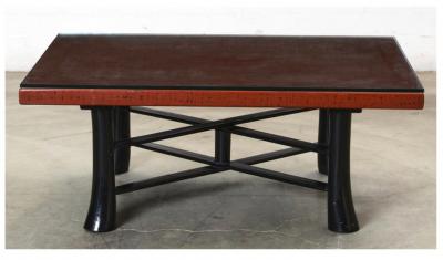 Japanese Negoro Lacquer Coffee Table