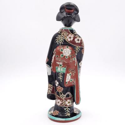 Japanese Porcelain Imari Courtesan with Dove Late 19th Century circa 1880