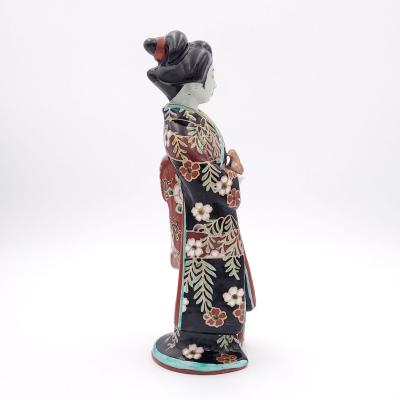 Japanese Porcelain Imari Courtesan with Dove Late 19th Century circa 1880