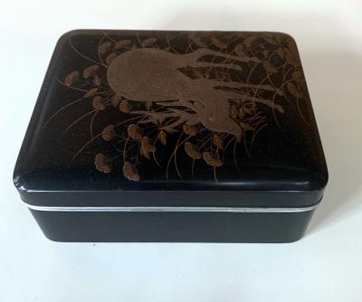 Japanese Rinpa Style Lacquer Box Meiji Period