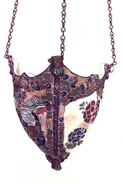 Japanese Satsuma Porcelain Fernery