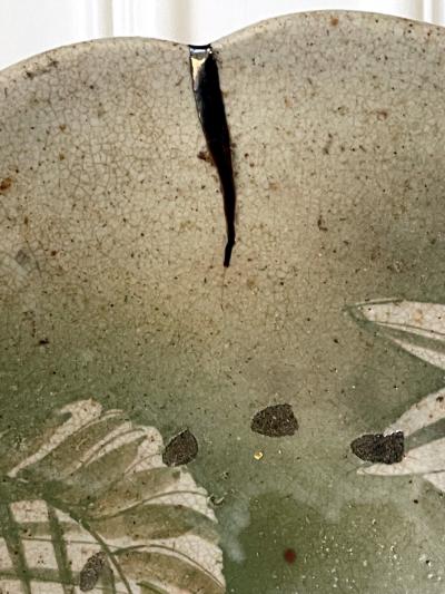 Japanese Seto Ceramic Plate Ishizara Edo Peorid