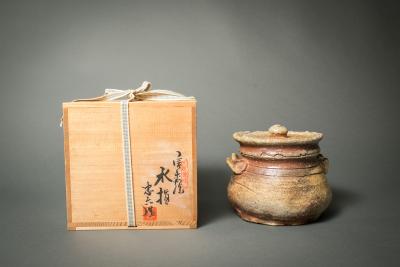 Japanese Shigaraki Mizusashi